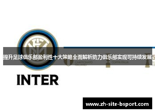提升足球俱乐部盈利性十大策略全面解析助力俱乐部实现可持续发展